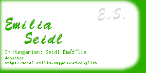 emilia seidl business card
